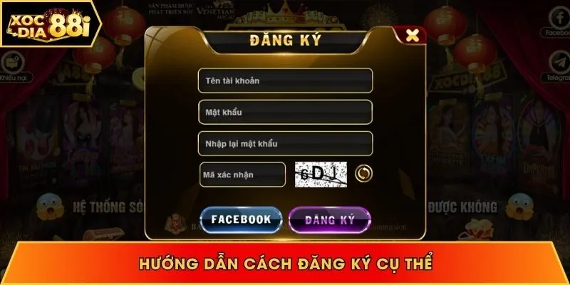 Đăng ký Xocdia88 theo hướng dẫn