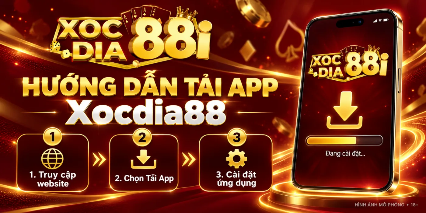Hướng dẫn tải App Xocdia88